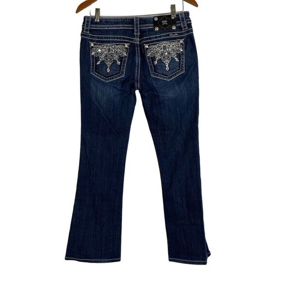 Miss Me NWOT Embellished Signature Boot Denim Jeans - Women’s 28 - Picture 1 of 9